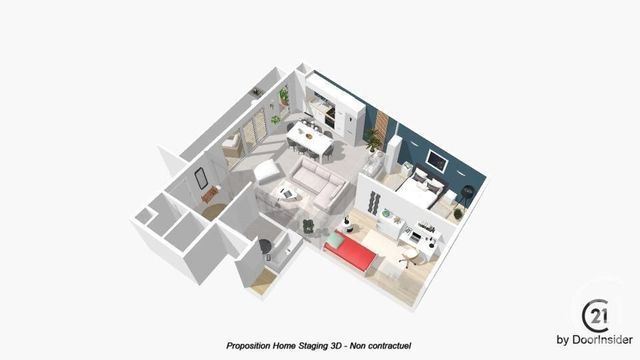 Afficher la photo en grand Appartement F3 à vendre - 3 pièces - 68.0 m2 - LA COURNEUVE - 93 - ILE-DE-FRANCE - Century 21 Immo Conseil
